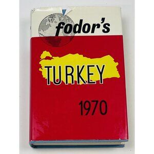 Fodor's Modern Guides Guidebook Turkey 1970 Hardcover Travel Tourism w/ Map